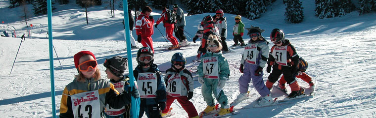 Ski school pupils